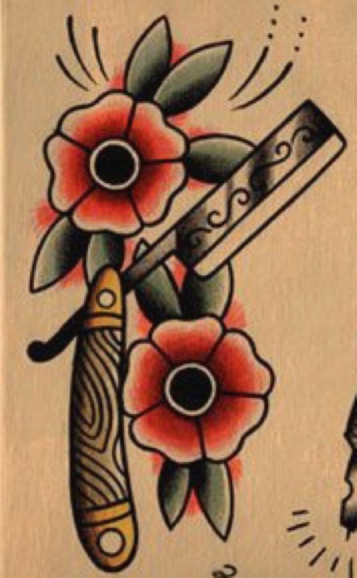 CUT THROAT RAZOR TATTOO TRADITIONAL CUT THROAT RAZOR TATTO&hellip; Flickr