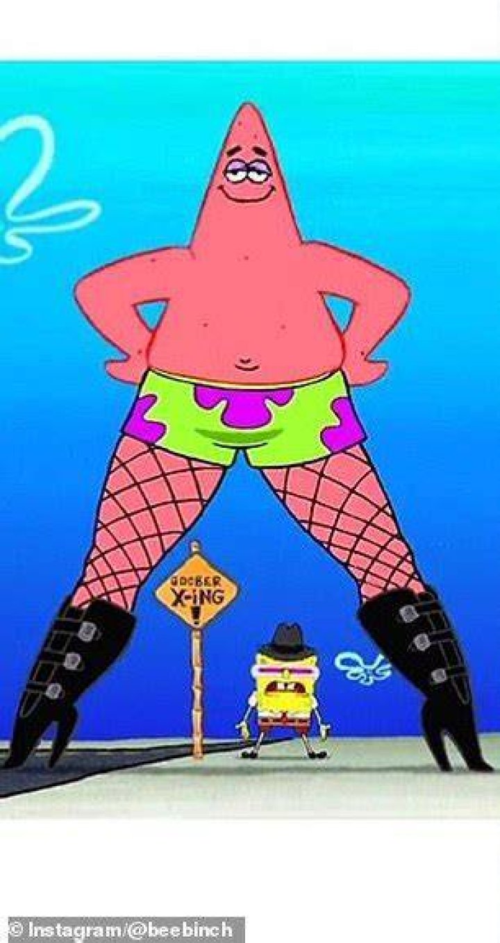 Patrick Star In Fishnet Tights